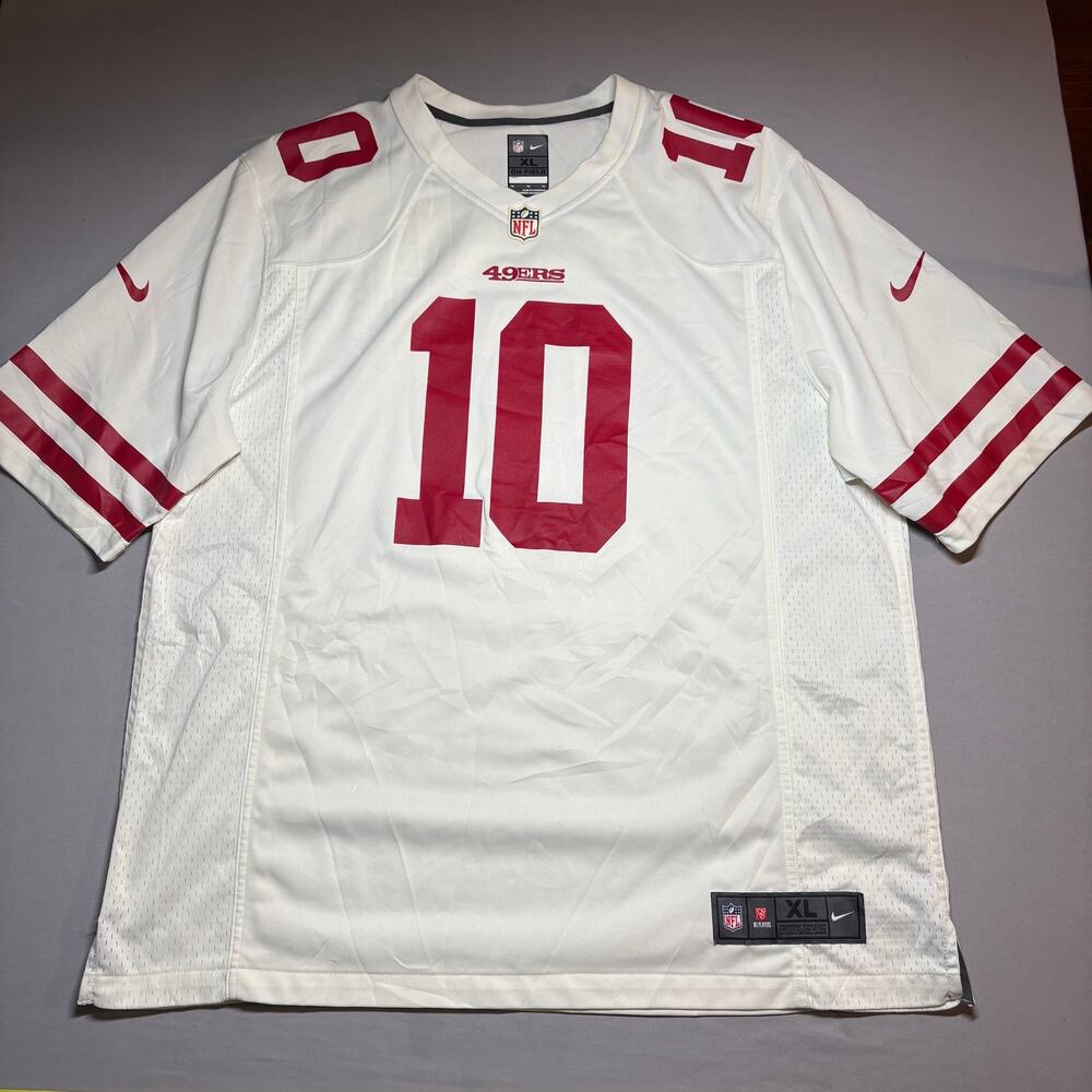 49ers Jimmy Garoppolo Nike white jersey